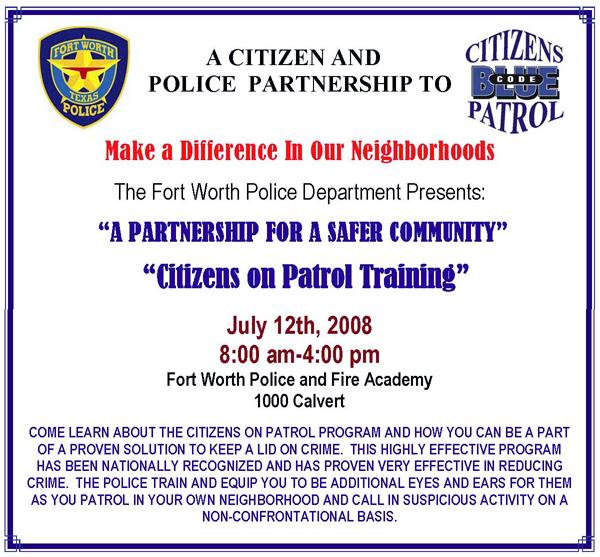 COPS TRAINING SESSION